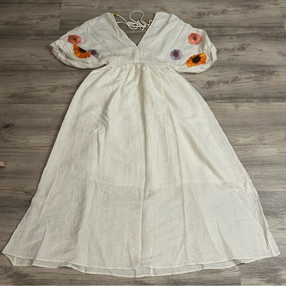 ANNA KAY Klo Midi Dress Backless Dress with Floral Accents size medium - Picture 6 of 15